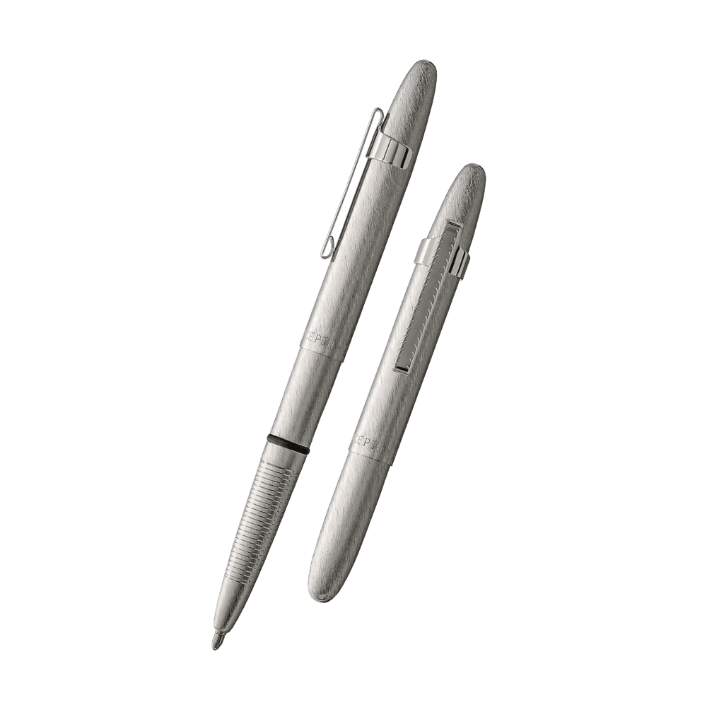Bullet Pen with Clip (brushed chrome)