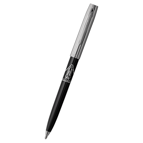 Fisher Apollo Space Pen - chrome & black with Apollo logo | Ships Within New Zealand
