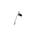 Fisher Bullet Pen Spare Clip - Black | Ships Within New Zealand
