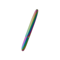 Fisher Bullet Pen - Rainbow Titanium - Shown with cap on | Ships Within New Zealand